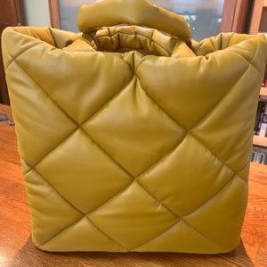 NWT Stand Studio Faux Leather Large Puffer Tote